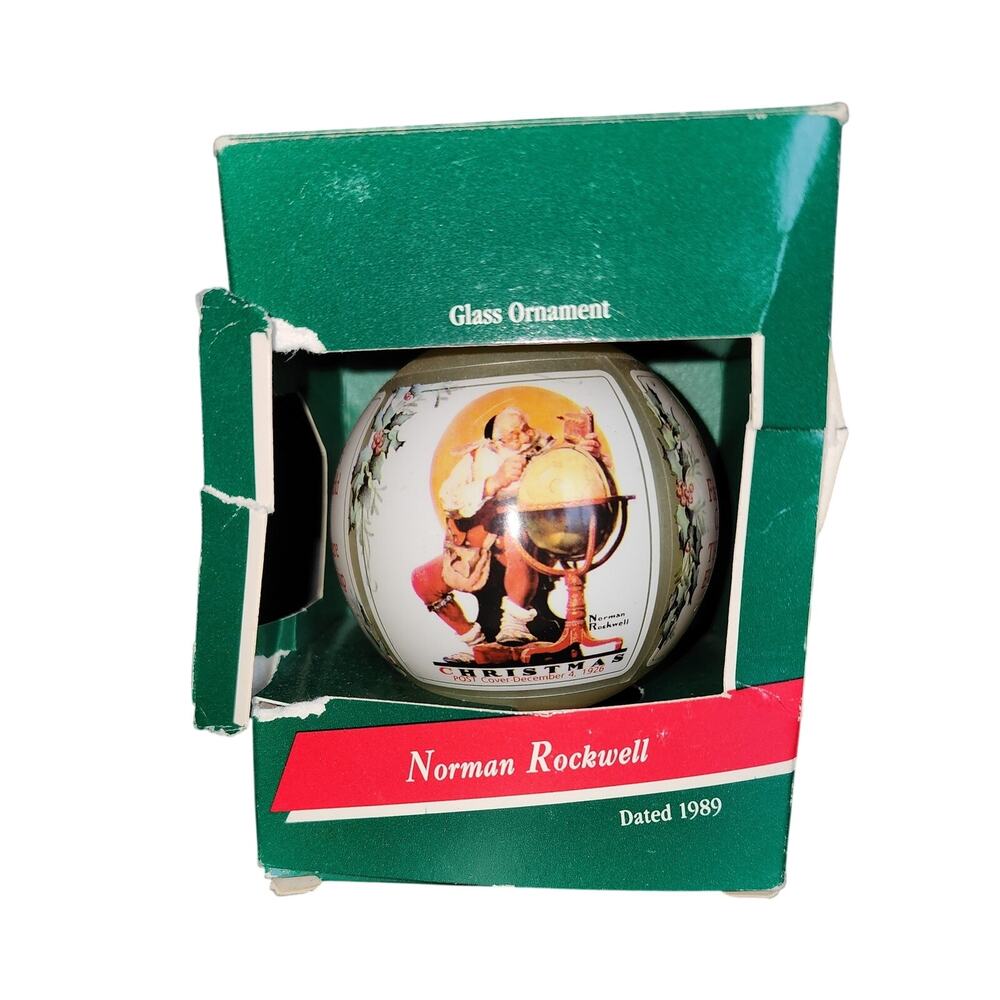 Vintage 1989 Hallmark Norman Rockwell Saturday Evening Post Ornament